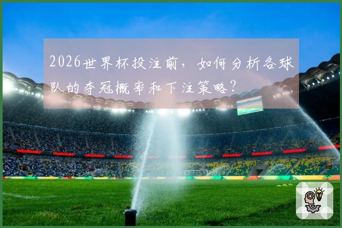 2026世界杯投注前，如何分析各球队的夺冠概率和下注策略？