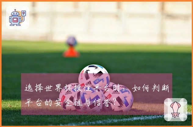 选择世界杯投注平台时，如何判断平台的安全性与信誉？